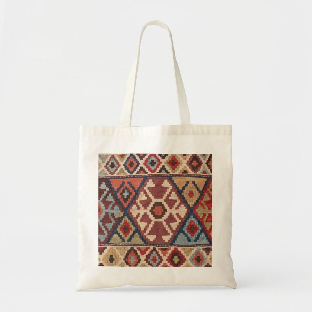 Bolso De Tela Alfombra turca oriental (Frente)