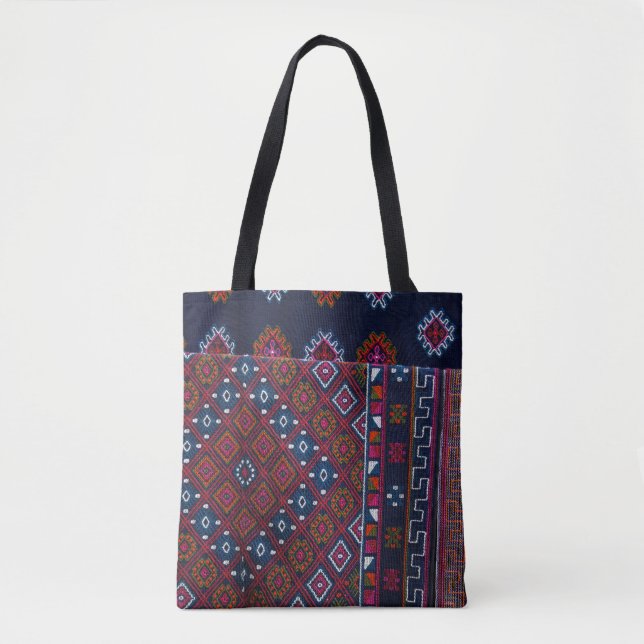 Bolso De Tela alfombras butanesas (Anverso)