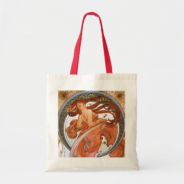 Bolso De Tela Alfons Mucha: Danza (Frente)