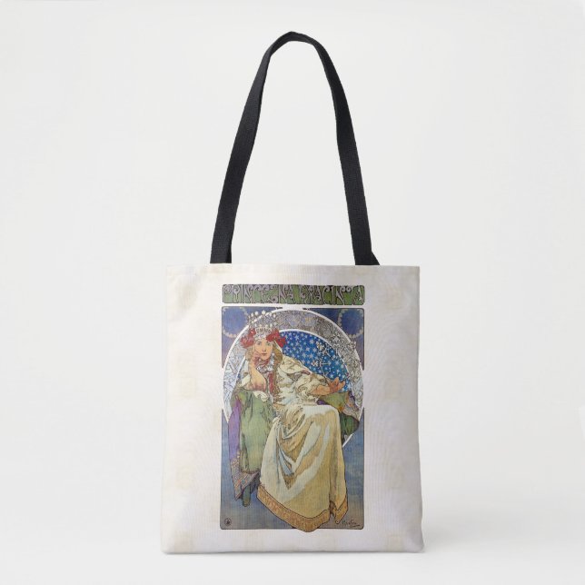 Bolso De Tela Alfons Mucha Princezna 1911 Hyacinta (Anverso)