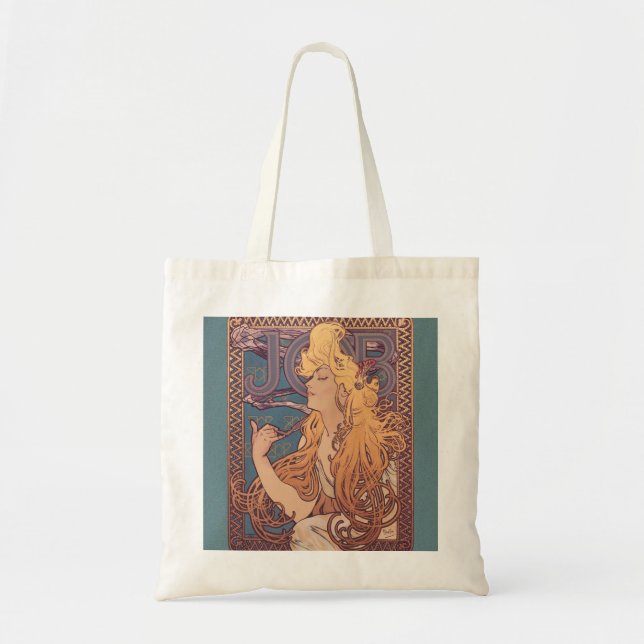 Bolso De Tela Alfonse Mucha Job Art Nouveau (Frente)