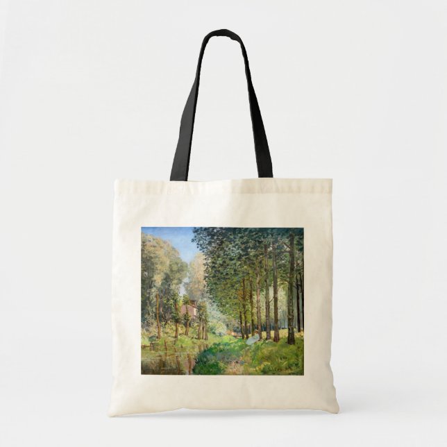 Bolso De Tela Alfred Sisley - Descansa a lo largo del Stream (Frente)