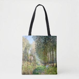 Bolso De Tela Alfred Sisley - Descansa a lo largo del Stream
