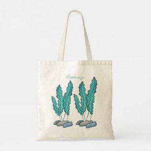 Bolso De Tela Alga azul alga alga Thunder_Cove