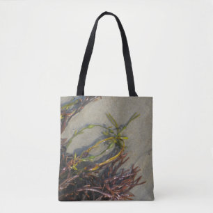 Bolso De Tela Alga marina de la playa del océano