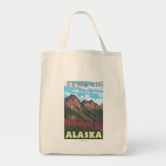 Bolso De Tela Algas y montañas - Seward, Alaska