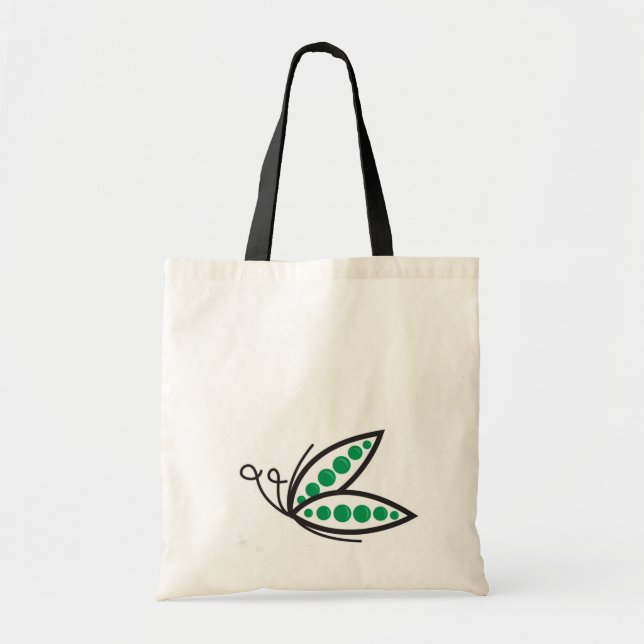 Bolso De Tela algodón del revendedor del papillon del (Frente)