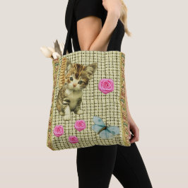 Bolso De Tela Algodón Mill Kitty: