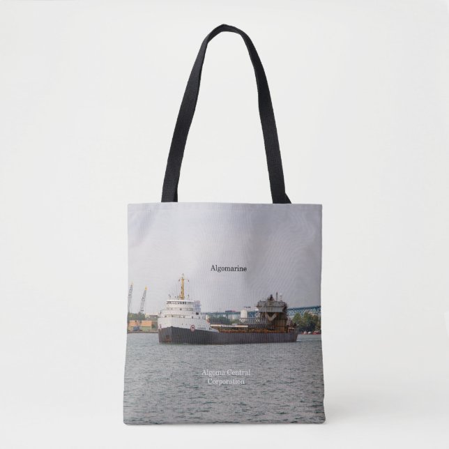 Bolso De Tela Algomarina por todas partes (Anverso)