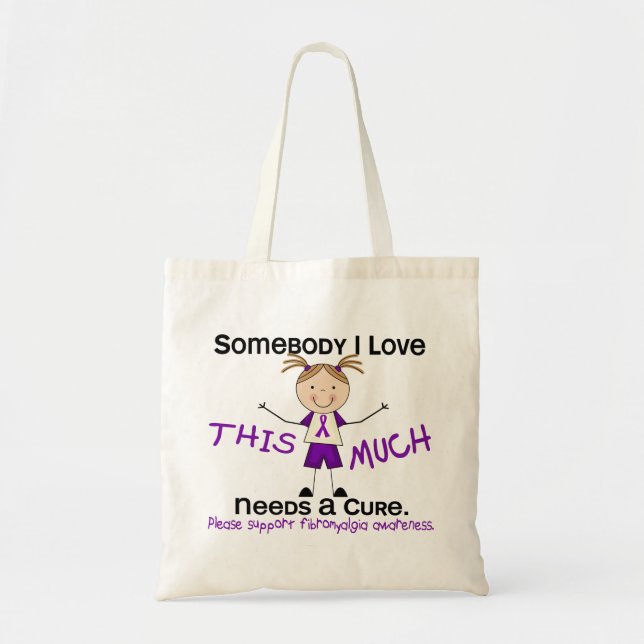 Bolso De Tela Alguien amor de I - Fibromyalgia (chica) (Frente)