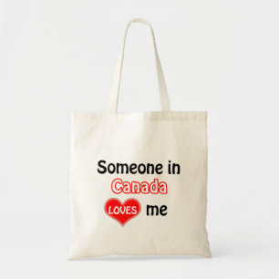 Bolso De Tela Alguien en Canadá me quiere