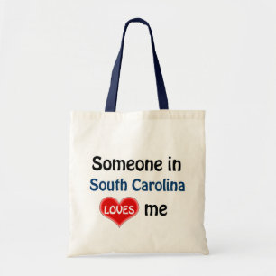Bolso De Tela Alguien en Carolina del Sur me ama