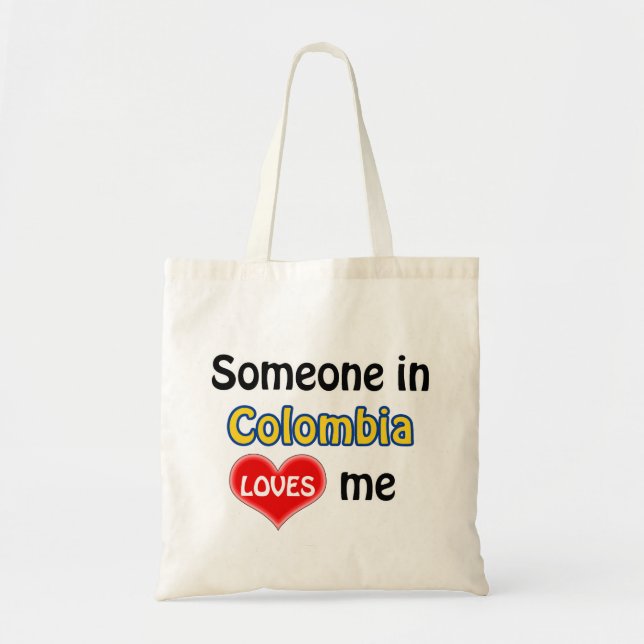 Bolso De Tela Alguien en Colombia me quiere (Frente)
