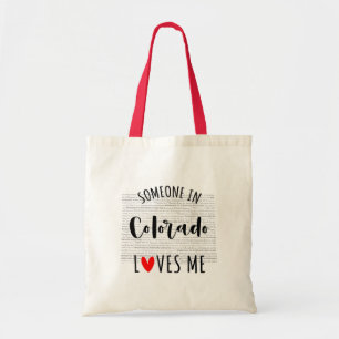 Bolso De Tela Alguien En Colorado Me Ama Tu Nombre Personalizado