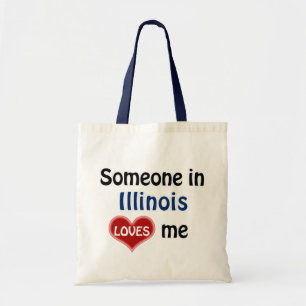 Bolso De Tela Alguien en Illinois me ama