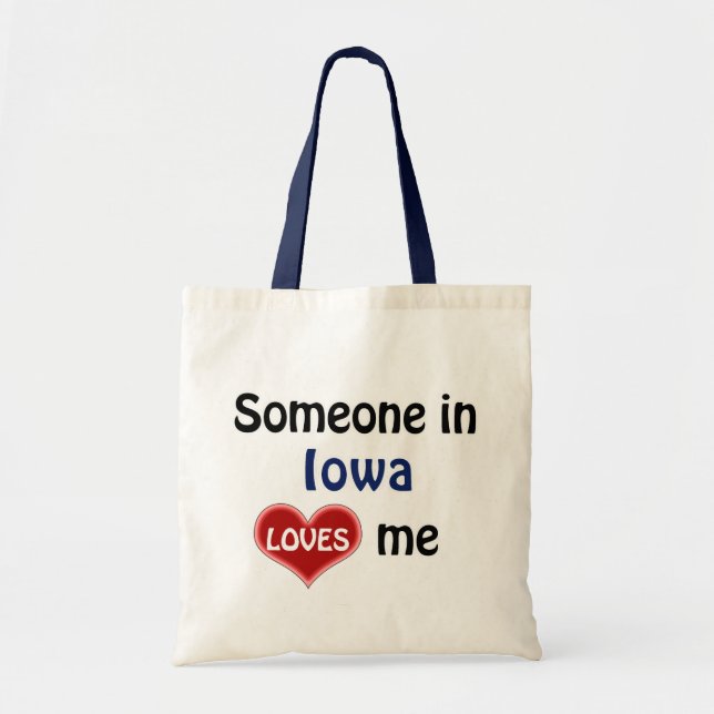 Bolso De Tela Alguien en Iowa me ama (Frente)