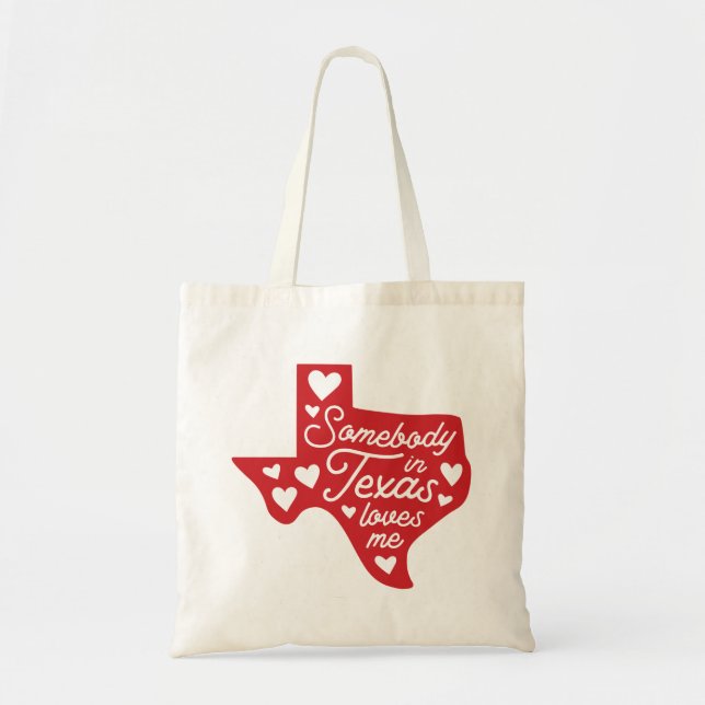 Bolso De Tela Alguien en Texas me ama (Frente)