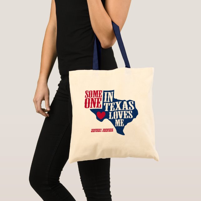 Bolso De Tela Alguien en Texas me ama (Anverso (producto))