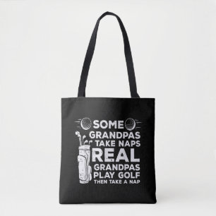Bolso De Tela Algunos abuelos toman siestas Real juegan golf Div