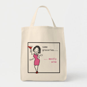 Bolso De Tela algunos comestibles... Amantes del vino