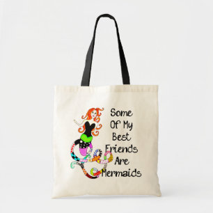 Bolso De Tela Algunos de mis mejores amigos son sirenas