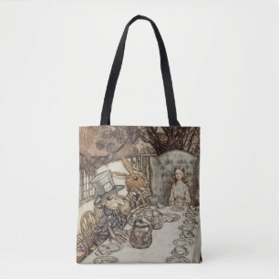 Bolso De Tela Alice Birthday Uncumpleaños Rabbit Hatter Fiesta