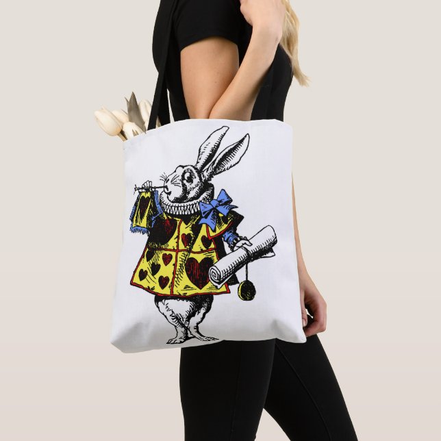 Bolso De Tela Alice In Wonderland White Rabbit Shirt (Detalle)