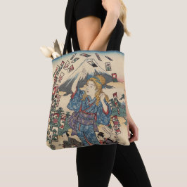 Bolso De Tela Alice Lost in Japan | Ukiyo-e Floating Wonderland