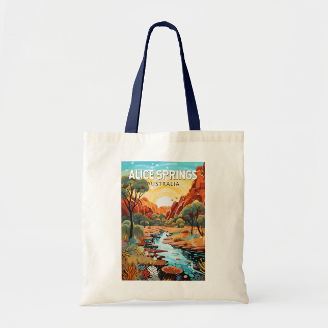 Bolso De Tela Alice Springs Australia Viajes de arte (Frente)