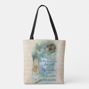 Bolso De Tela Alicia en cita del país de las maravillas