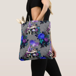 Bolso De Tela Alicia en las flores fumadoras de oruga