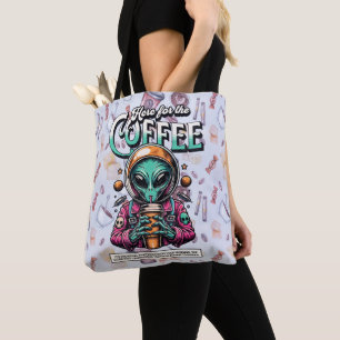 Bolso De Tela Alien aquí para el café