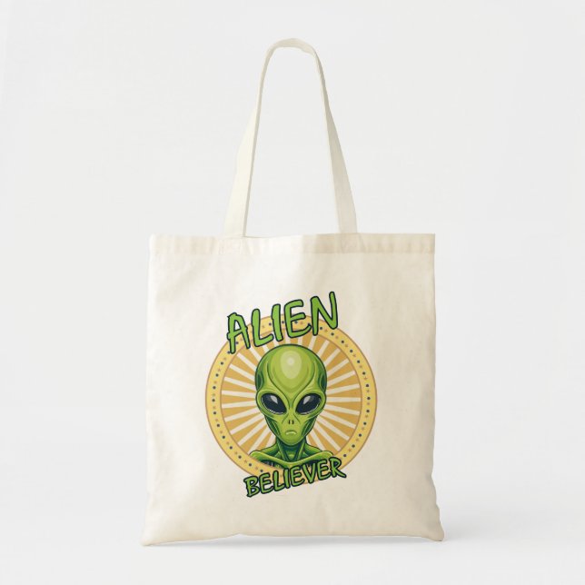 Bolso De Tela Alien Believer (Frente)