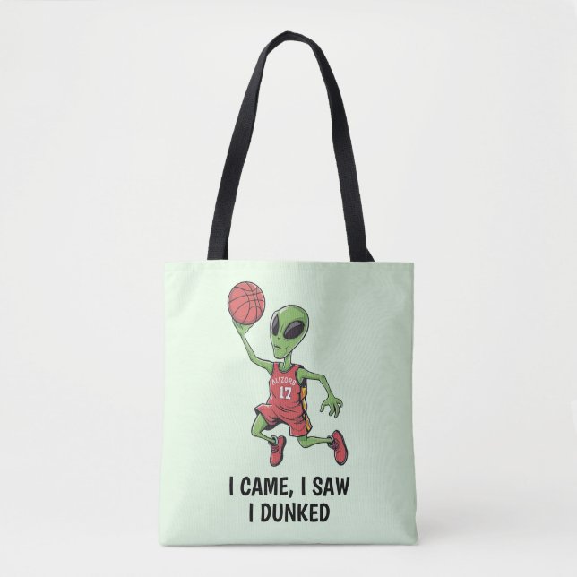 Bolso De Tela Alien de baloncesto (Anverso)