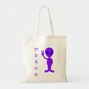 Bolso De Tela Alien de la Paz