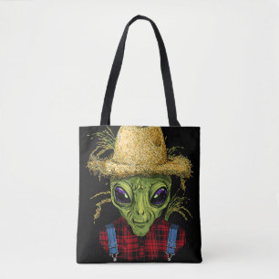 Bolso De Tela Alien Farmer OVNI Alien Espacio Ultraterrestre Lov