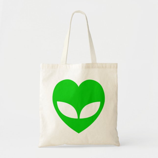 Bolso De Tela Alien Love Heart (Frente)