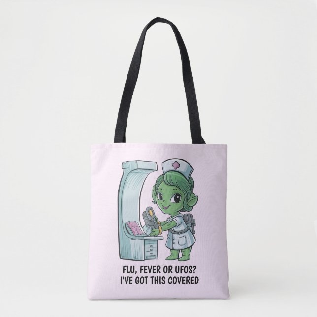 Bolso De Tela Alien Nurse (Anverso)