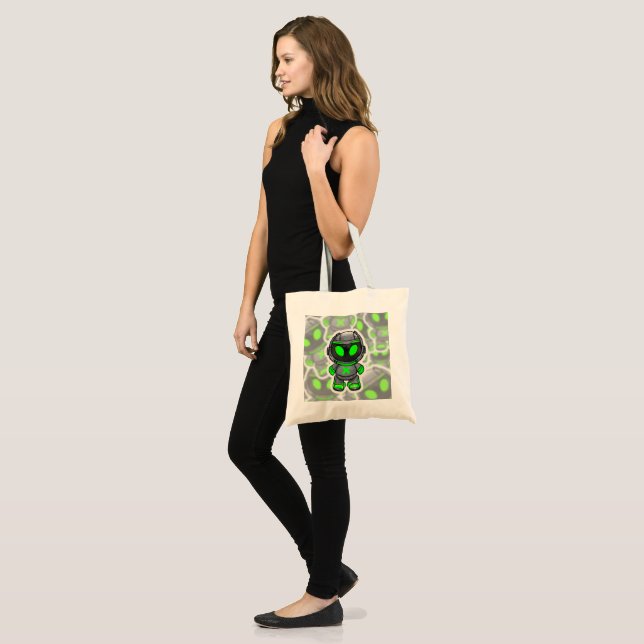 Bolso De Tela Alien Robótico (Anverso (modelo))