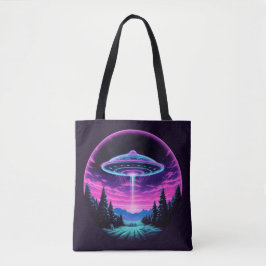 Bolso De Tela Alien Spaceship Retro Futurista