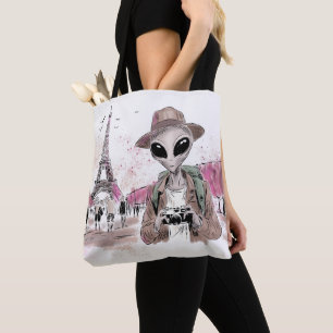 Bolso De Tela Alien Touring Paris