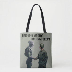 Bolso De Tela Alien y Soldado