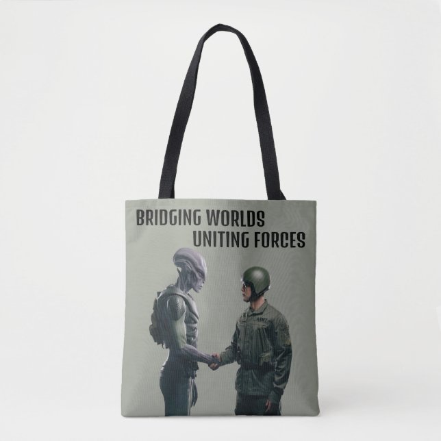 Bolso De Tela Alien y Soldado (Anverso)