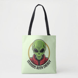 Bolso De Tela Alienígena Verde
