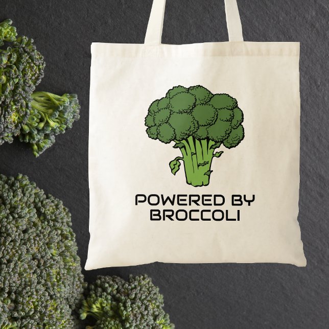 Bolso De Tela Alimentado por Broccoli Reutilizable Canvas Grocer (Subido por el creador)