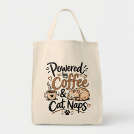 Bolso De Tela Alimentado por Café y Siestas de Gato 