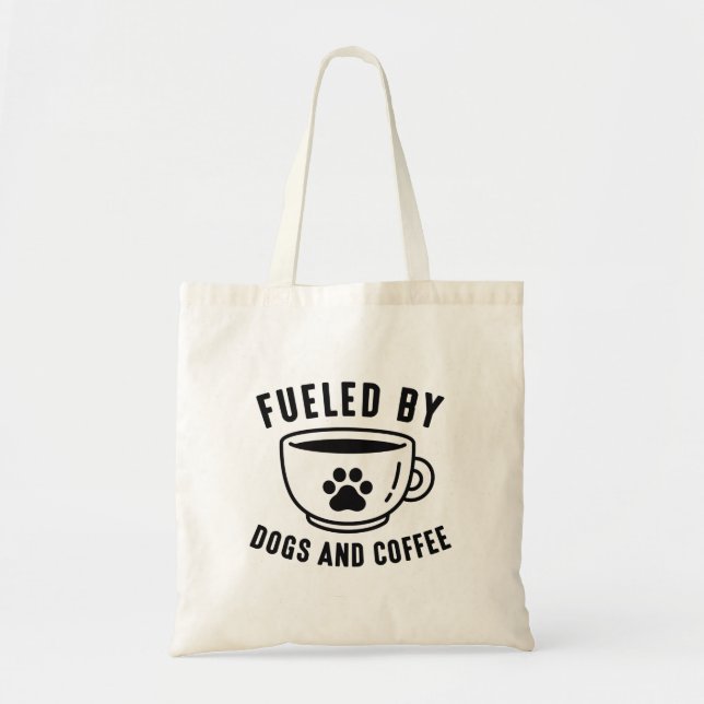 Bolso De Tela Alimentado Por Perros Y Café (Frente)
