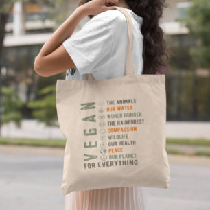 Bolso De Tela Alimentado por plantas veganas para todo