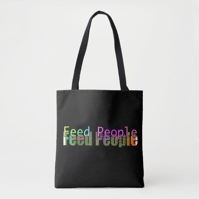 Bolso De Tela Alimentar a la gente (Anverso)