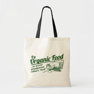 Bolso De Tela Alimento biológico - sus abuelos lo llamaron la